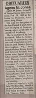 Jones, Agnes M